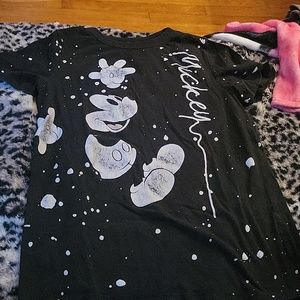 A black Mickie mouse shirt. Size XS women's.